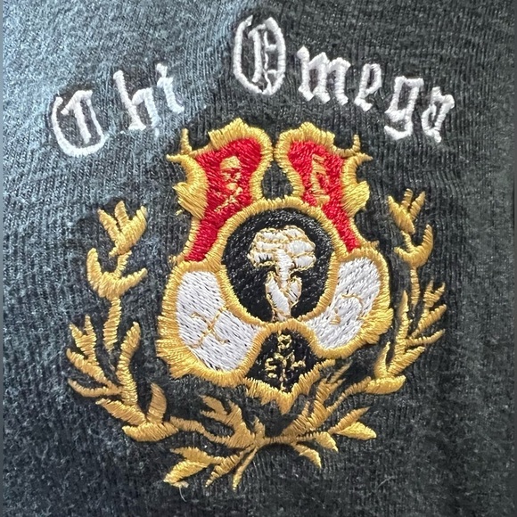 Women’s Chi Omega XO Sorority Collegiate Gray Sweater American Apparel Size M - Picture 6 of 9
